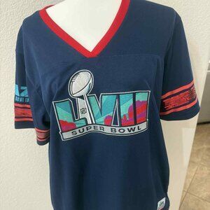 Superbowl LVII XL AZ Ladies Jersey With Sequin Sleeve Detail [Sz. XL]